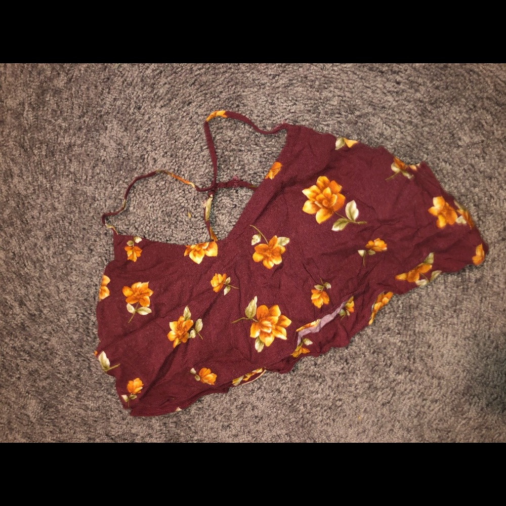 Forever 21 flower cropped top